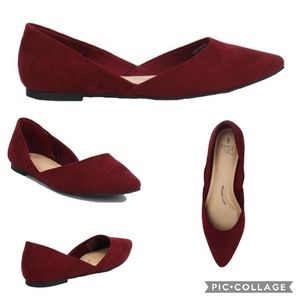 CCO. Time and Tru d'Orsay burgundy flats